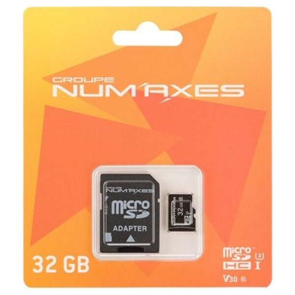 NUM'AXES microSDHC mälukaart 32 GB adapteriga