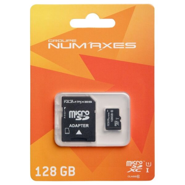 NUM'AXES microSDXC mälukaart 128 GB adapteriga