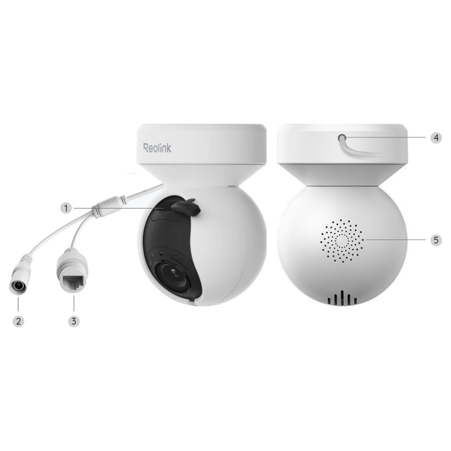 Reolink E1 Outdoor tagant ja kaabel