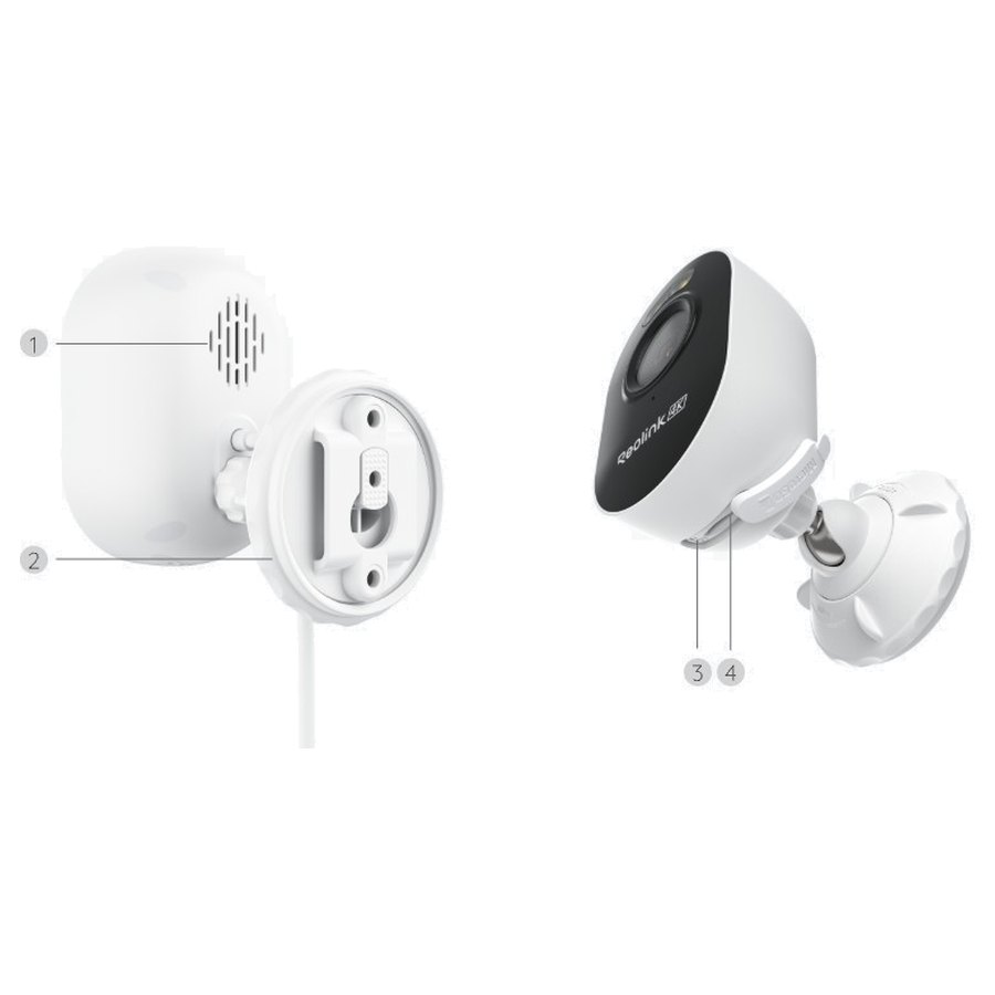 Reolink Lumus Pro kinnitus ja küljevaade