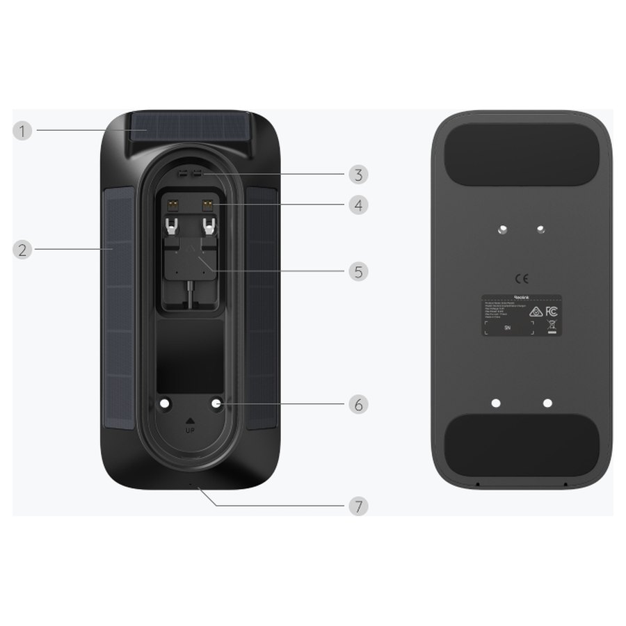 Reolink Doorbell Solar Charger päikeselaadija akuuksekellale, 0,6 W