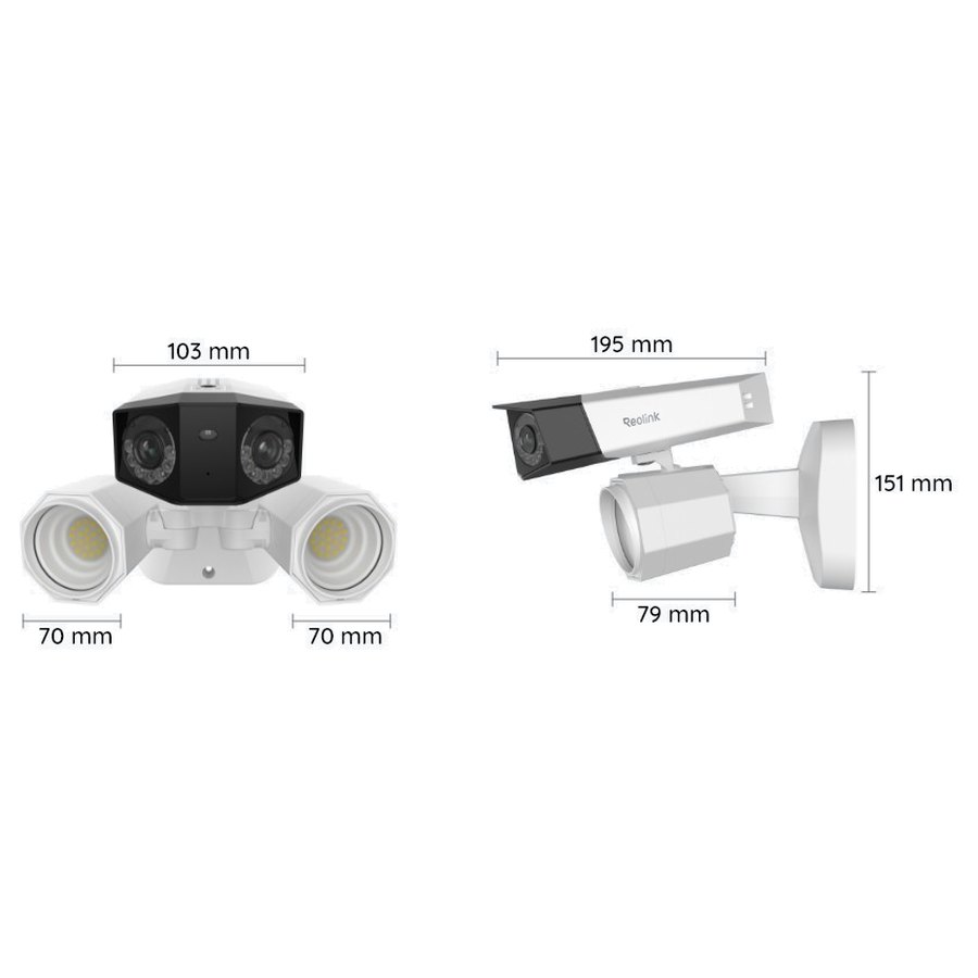 Reolink Duo Floodlight PoE mõõdud