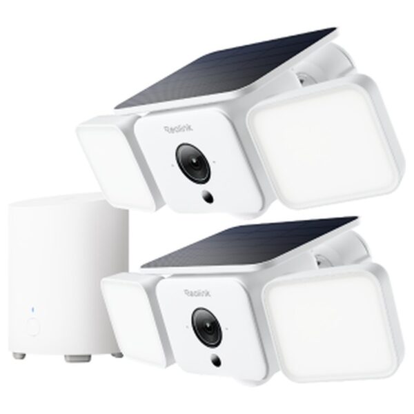 Reolink Home Hub Mini komplekt: 2 või 4 × Solar Floodlight Cam + Home Hub Mini, 4 MP