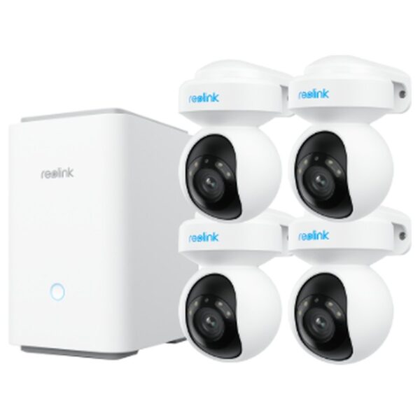 Reolink Home Hub Pro komplekt: 4 × E1 Outdoor Pro + Home Hub Pro, 8 MP