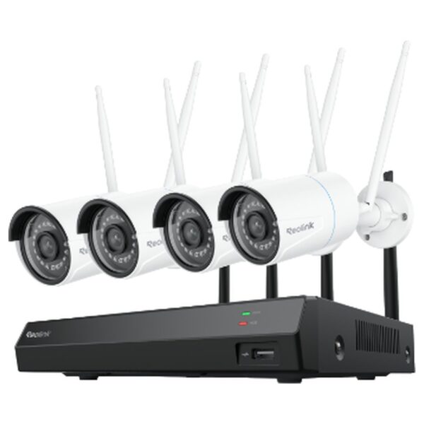 Reolink RLK12-500WB4 WiFi-valvekomplekt: salvesti + 4 kaamerat, 5 MP