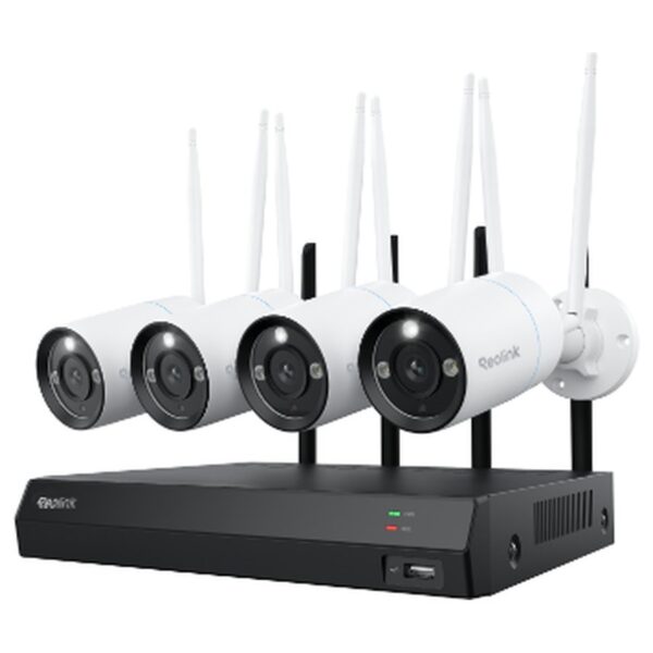 Reolink RLK12-800WB4 WiFi-valvekomplekt: salvesti + 4 kaamerat, 4K