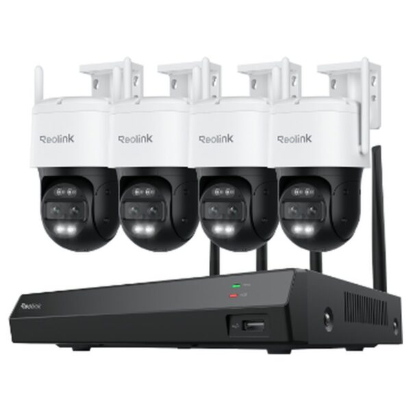 Reolink RLK12-800WTM4 WiFi-valvekomplekt: salvesti + 4 TrackMix kaamerat, 4K