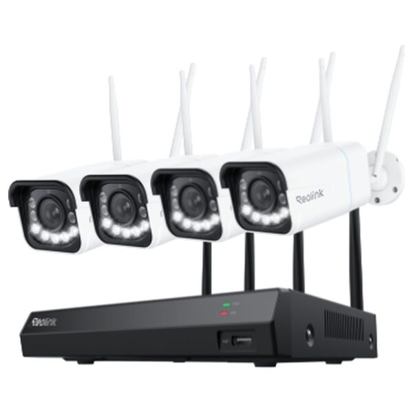 Reolink RLK12-811WB4 WiFi-valvekomplekt: salvesti + 4 suumivat kaamerat, 4K