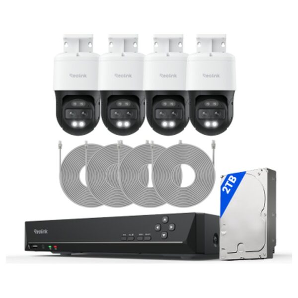Reolink RLK8-800TM4 valvekomplekt, valge, 2 TB kõvakettaga