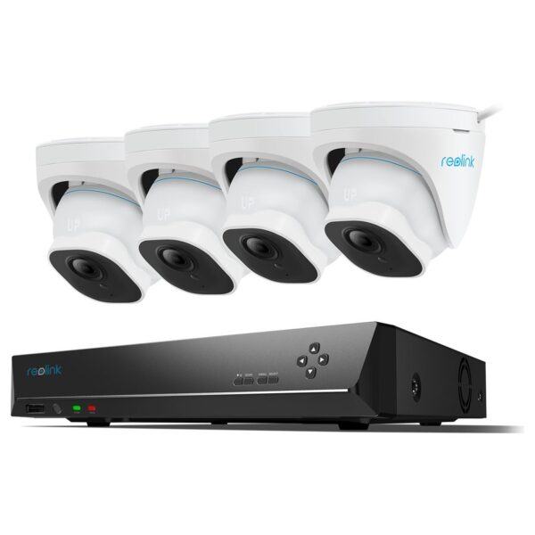 Reolink RLK8-820D4-A valvekomplekt, valge, 2 TB kõvakettaga
