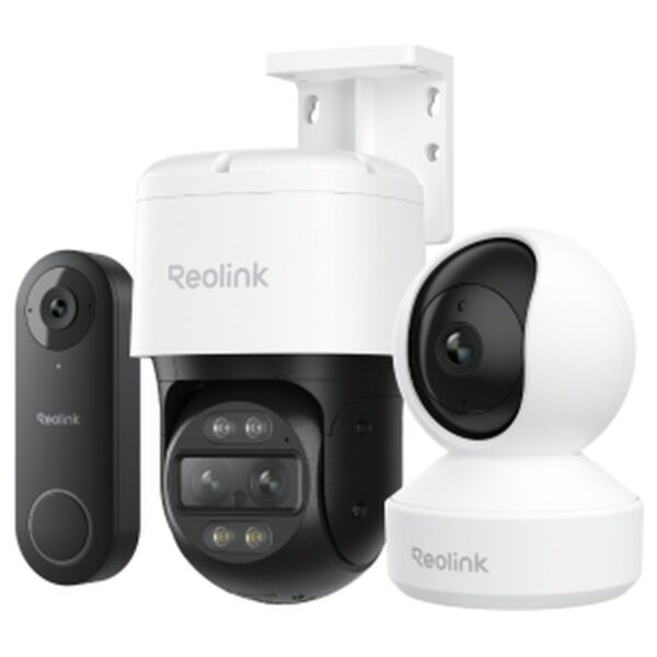 Reolink Whole-Home Essential valvekomplekt: sisekaamera, õuekaamera ja videouksekell, 3 seadet