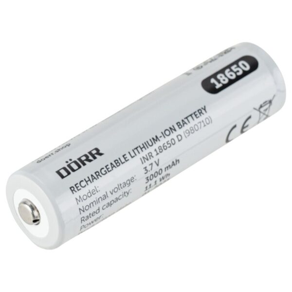 DÖRR 18650 liitiumakud 3000 mAh, 4 tk