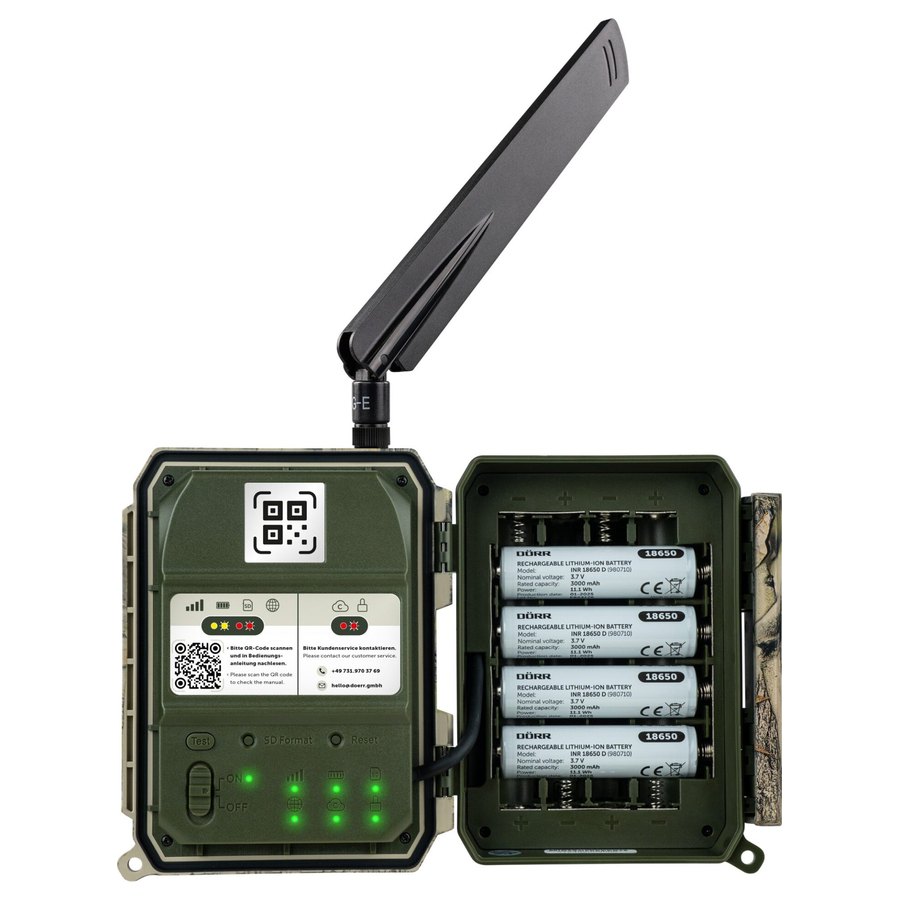 DÖRR 18650 liitiumakud 3000 mAh, 4 tk