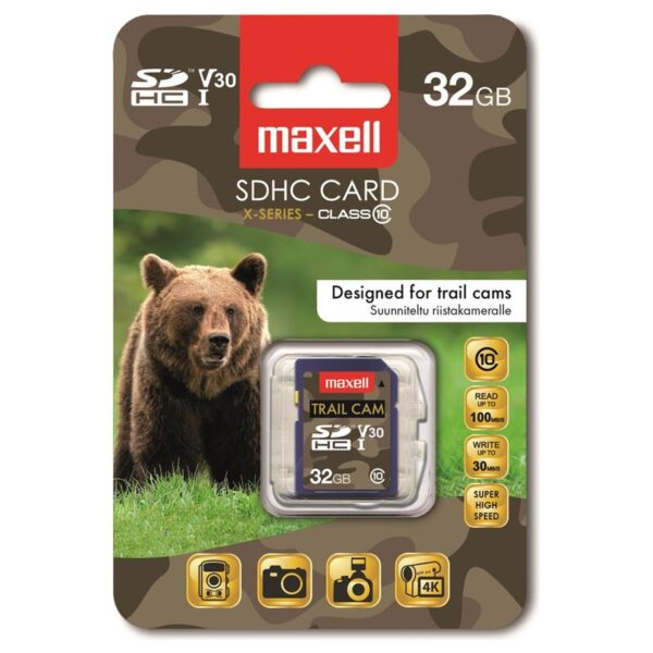 Maxell TRAIL CAM SDHC 32 GB mälukaart