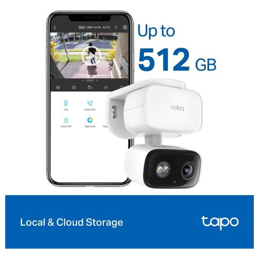 Tapo C206 pööratav kaamera sise/õue, Full HD