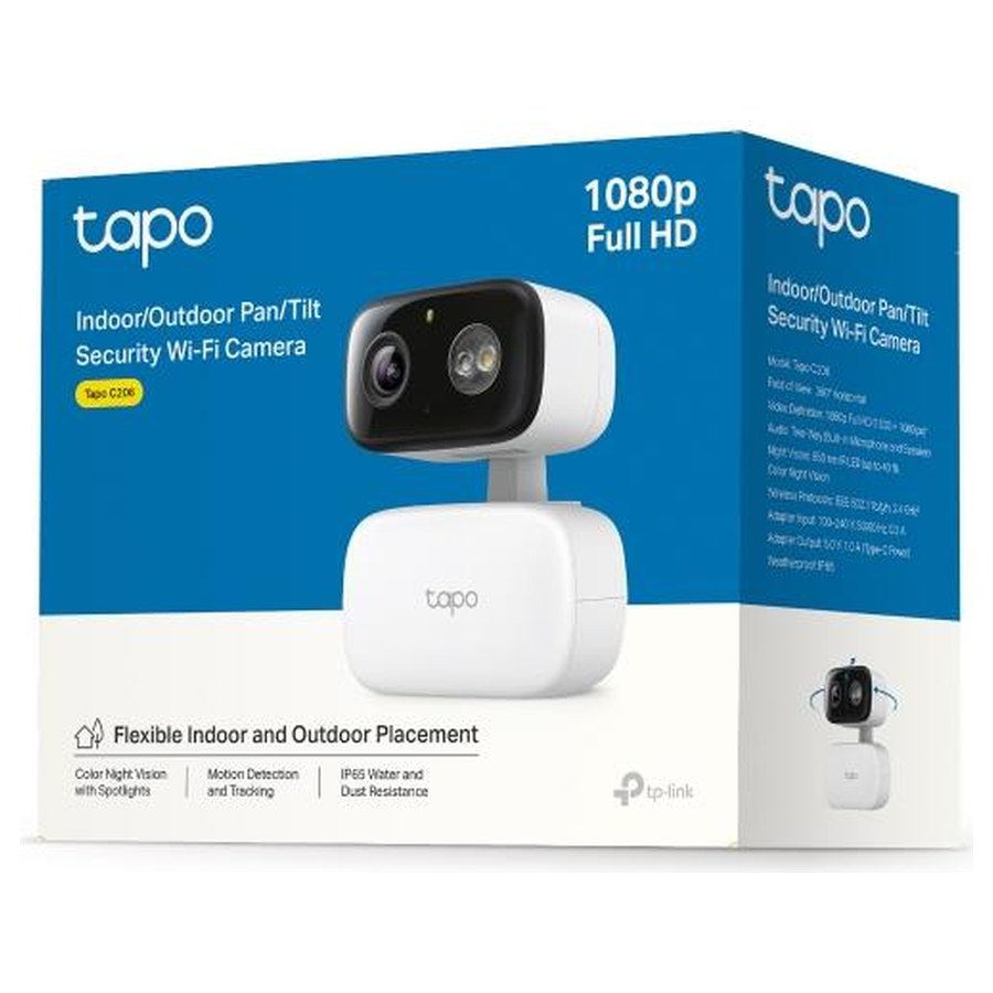 Tapo C206 pööratav kaamera sise/õue, Full HD