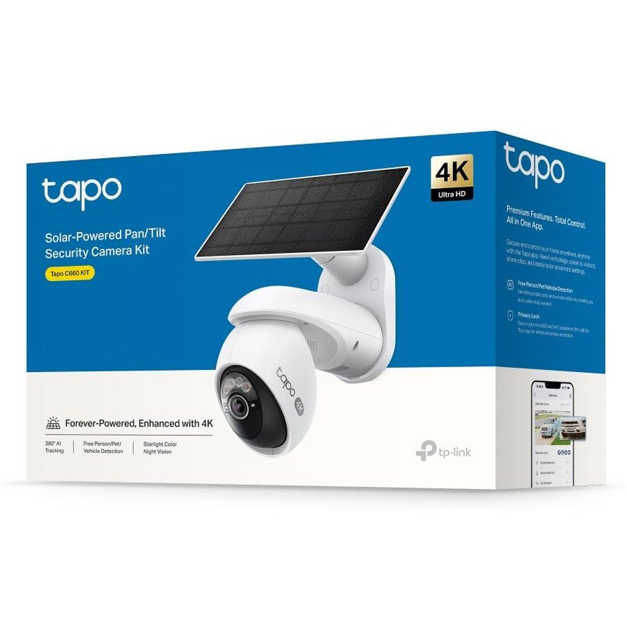 Tapo C660 KIT 4K päikesepaneeliga pöördkaamera