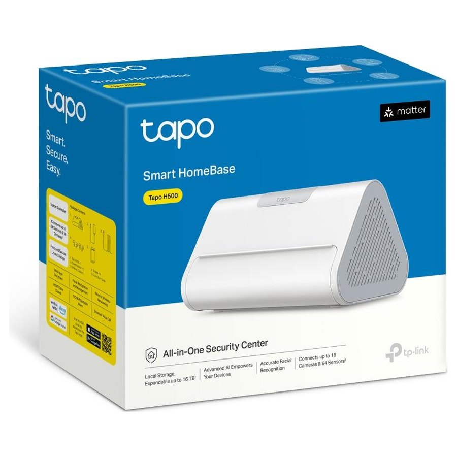 Tapo H500 HomeBase salvesti-hub (16 GB + SSD/HDD pesa)
